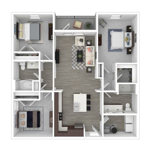 Floor Plans of Azalea Bay Apartments in Gulf Breeze, FL